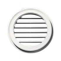 Mid America Round Vinyl Gable Vent - 22 Inch - 117 Bright White