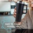 thumbnail image 4 of 1pcs Stainless Steel Straw Mug Straw Ice Bar Mug Car Portable Thermal Mug, 4 of 6