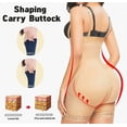 thumbnail image 4 of Fajas Colombianas Body Shaper Cremallera Open Bust Body Modelo Negro Talla G, 4 of 4