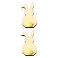 thumbnail image 3 of Injueey 5 piezas de rodajas de madera de conejo, exquisitas decoraciones de Pascua, manualidades de álbum de recortes de estilo Simple, Kits Type2 NO2, 3 of 6