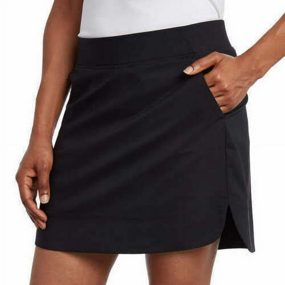Cypress Club Women's Skort Built-in Shorts Tummy Smoothing, Black, XXL - NEW
