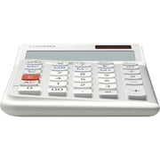 Casio® JE-12E Compact Ergonomic Calculator, White