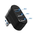 thumbnail image 3 of RuiJiao USB 2.0 3-Port Rotating Hub, Ultra-Compact 5x4.3x1.8cm Space-Saving Desktop Organizer with Plug-and-Play Connectivity for Windows, 3 of 9
