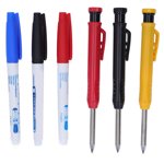 Marking Tool,Woodworking Pencils Tool Set Solid Carpenter Pencil Carpenter Scriber Marking Set Compact and Lightweight