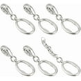thumbnail image 1 of Juego de 6 cierres de perlas de aleación de platino de 1,1 pulgadas de largo, cierres giratorios de aleación de zinc para pendientes, pulseras, collares y joyería., 1 of 9
