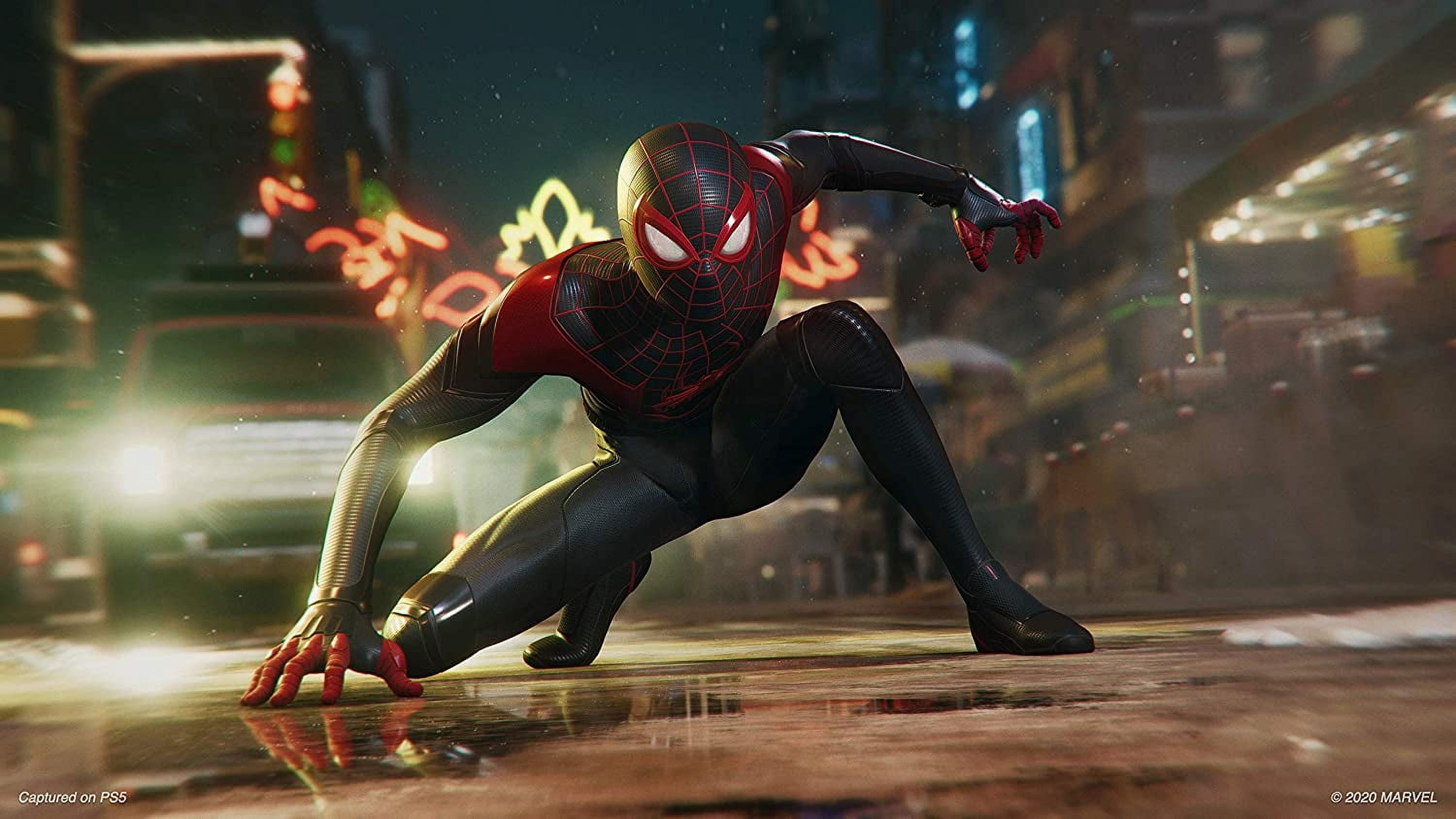 2023 Newest PlayStation_PS5 Gaming Console Disc Version Bundle with Marvel's Spider-Man: Miles Morales / Silicone Controller Cover Skin