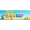 thumbnail image 4 of Colorful Furry Letter Happy Easter Banner with Bunny Chick and Egg Elements Easter Party Decorations Photography Backdrop Spring Celebration Decor Background, 4 of 4