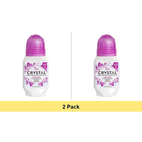 Crystal Body Deodorant Roll-On - 2.25 Fl Oz - 2 Pack