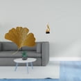 thumbnail image 2 of Escultura abstracta de hierro forjado con hojas de ginkgo para decoración de pared, ideal para sala de estar, oficina, hotel, comedor, restaurante,, 2 of 8