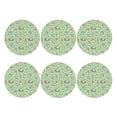 thumbnail image 2 of Disketp Spring Gnomes Funny Coasters,6 Pcs Leather Coasters With Holder, Perfect Housewarming Hostess Gifts,Protect Furniture From Water Marks Scratch And Damage, 2 of 9