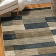 thumbnail image 7 of Superior 8' x 10' Area Rug For Living Room Bedroom, Rockwood Geometric Indoor Rugs, Midnight Navy, 7 of 7