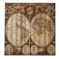 thumbnail image 1 of Cortina de ventana Mapa impermeable Mapa Mundo Histórico Geografía Impresiones Cortinas Cortinas Decoración del hogar para el dormitorio l 2pcs Inevent OD002863-04B, 1 of 7