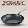 thumbnail image 5 of GraniteStone Armor Max 12 Inch Nonstick Frying Pan, 8x Longer Lasting Non Stick Hard Anodized Aluminum Frying Pan, Easy Clean, Oven Safe, Electric Stovetop Compatible, 5 of 10