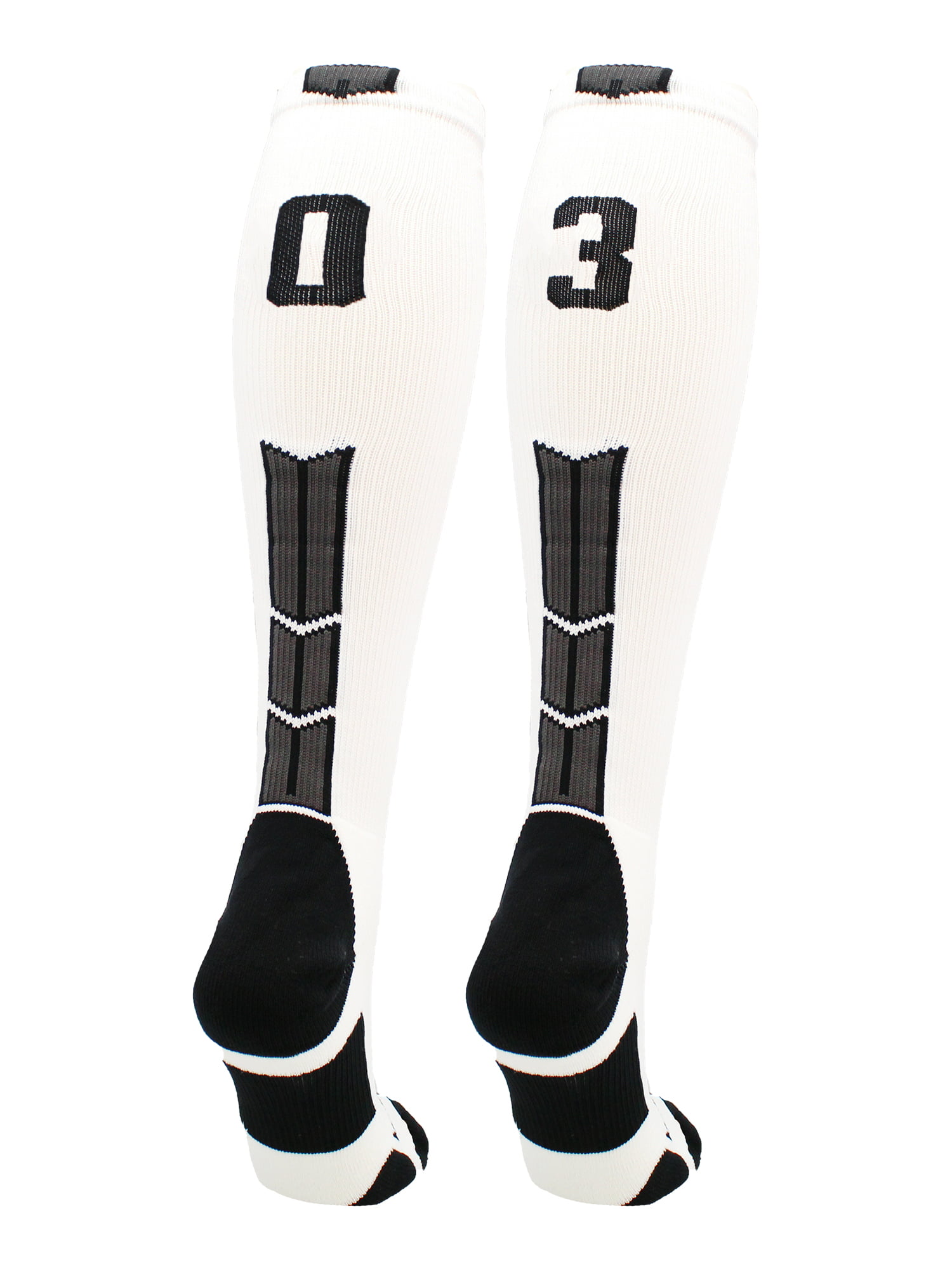 Player Id Jersey Number Socks Over the Calf Length Black and White