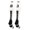 #03, variant on Player Id Number Socks Over the Calf White Black (#55, Large)