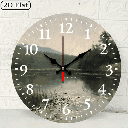 Round Wall Clock Impressionist Landscape Painting Print 10 x 10 Inch Decorative Silent Clock for Living Room Round Wall Clock Impressionist Landscape Painting Print 10 x 10 Inch Decorative Silent Clock for