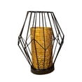 thumbnail image 1 of Lámpara De Mesa, Lámpara De Jaula De Metal Negra Moderna, Luz Led De Estilo Nórdico, Lámpara Decorativa Alimentada Por Batería Para Habitación, Para Fiesta De Mesa Interior Methold HA027259-02, 1 of 7