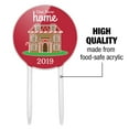 thumbnail image 6 of Acrylic Our New Home 2019 Gingerbread House on Red Cake Topper Party Decoration for Wedding Anniversary Birthday Graduation, 6 of 6