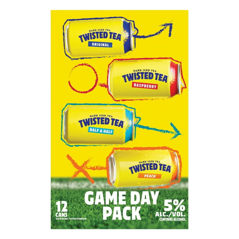 Twisted Tea Hard Iced Tea Variety Party Pack, 12 Pack, 12