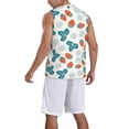 thumbnail image 2 of Sikiie Floral Strawberr Basketball Jersey Reversible Men's Mesh Athletic Sports Shirts Training Practice S-4XL3X-Large, 2 of 6