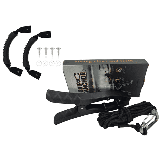 Arcticwind Kayak/Canoe Anchor Grip, Kayak Brush Gripper, boat clamp for fixing self-locking tension jaws,Canoe,Boat for Fishing Boating and Camping Kayak Accessories,Metal buckle,With Kayak handrail