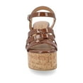 thumbnail image 6 of Journee Womens Jania Buckle Platform Sandals, 6 of 9