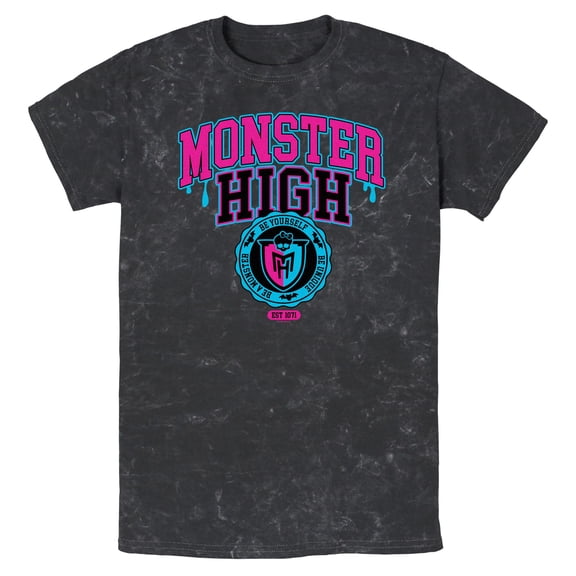 Mens Monster High Be Yourself School Logo T Shirt