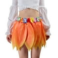 thumbnail image 4 of Ti Leaf Hula Skirt Hawaiian Leaf Skirt Green Grass Skirt for Beach Luau Party Supplies, 4 of 4