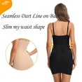thumbnail image 6 of Slimming Full Length Shapewear Slips Nude Straight Tube Dress Body Shaper Women Skinny Under Dresses Underwire Cup Black, 6 of 9