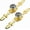 Golden 170mm, variant on Gamvdout Crystal Drawer Knobs Dresser Knobs 2 Pack Crystal Drawer Knobs Diamond Shape Cabinet Door Knobs Cupboard Wardrobe Drawer Pull Handles with 170mm Black Leaf Plate