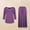 A-Purple, variant on Aueoeo Women's 2 Piece Outfits Spring Outfits Long Sleeve V Neck Top Wide Leg Pants Casual Comfy Set Matching Sets