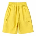 thumbnail image 3 of Children Relaxed‑Fit Multi‑Color Cargo Shorts, Water‑Resistant Cool‑Skin Large Side Pockets Summer Outdoor Daily‑Wear Pants, 3 of 5