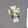thumbnail image 3 of Inktastic He is Risen Cross with Script and Flowers Boys or Girls Baby Bodysuit, 3 of 4