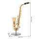 thumbnail image 1 of Mini Adorno Mini Instrumento Chapado en Oro Delicado con saxofón Alto y Estuche, Regalo Perfecto y decoración AMONSEE NO, 1 of 6