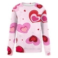 thumbnail image 4 of Meichang Sweatshirts à Col Rond pour Femmes, Sweatshirts de la Saint-Valentin, Sweatshirts Graphiques Cœur d'Amour Doux, Pull à Manches Longues Décontracté, Cadeaux de la Saint-Valentin, 4 of 5