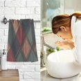 thumbnail image 7 of Yayeee 100% Cotton Hand Towels for Bathroom 16" x 28" Soft Absorbent Kitchen Towel, Red Tartan Pattern, 7 of 7