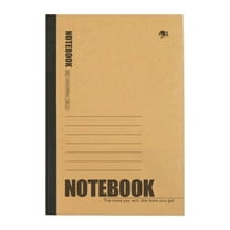 A5 Or B5 Composition Notebook Kraft Notebooks Bulk, Lined Paper Journaling Notebooks, Notebooks for Work, Composition Notebooks, Journal Notebooks for Office, 80/120/160 Pages(Brown1,8.1x5.7")