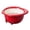 Red, variant on Fruit Washing Bowl,Multifunctional Quick Draining Strainer,Fruit And Vegetable Basket And Drainer | For Berries Lettuce Potato Tomato Pasta Food Home Camping Restaurant