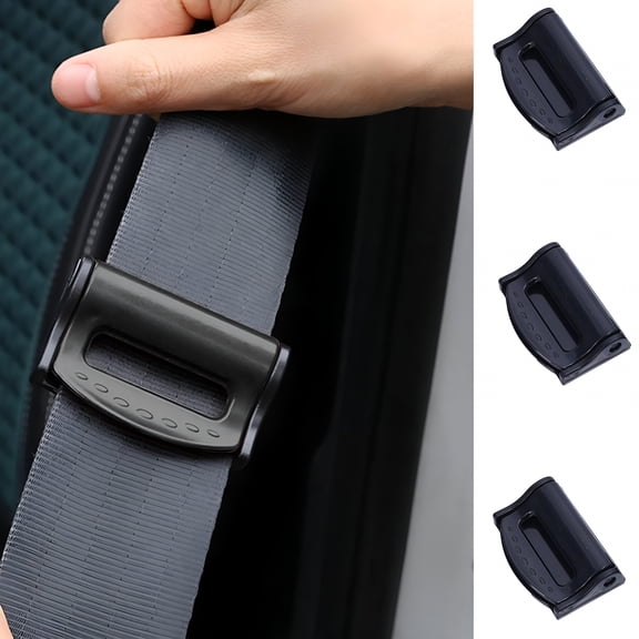 MELIVO 2pc Seat Belt Adjuster Seatbelt Clip Shoulder Neck Belt Locking Clip Protector for Comfortable
