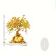 thumbnail image 2 of Árbol de la Riqueza Dorado, Árbol de la Fortuna, Decoración para Inauguración de Regalos, Soporte Metálico con Ruedas, Base de Madera, Diseño de 2 Niveles, Plegable y Portátil, Duradero,, 2 of 8