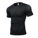 thumbnail image 1 of ZHAOCHENG Ropa de fitness para hombre, baloncesto, entrenamiento básico, mallas deportivas de verano, elásticas, transpirables, para correr, de secado rápido, de manga corta, 1 of 2