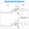 thumbnail image 3 of For CBF600 CBF600/SA 2010-2013 CBF 600 Motorcycle Accessories CNC Aluminum Adjustable Folding Brake Clutch Levers-Black&Titanium, 3 of 8