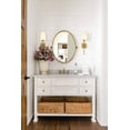 thumbnail image 4 of Moose 2-Light Modern Brass Dimmable Indoor Sconces with Linen Fabric Shades, 2 Count, 4 of 8