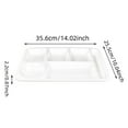 thumbnail image 3 of Commercial Grade Fast Food Trays Imitation Porcelain Compartment Plates For School And Institutional Cafeterias Durable Tableware, 3 of 4
