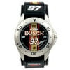NASCAR Kurt Busch Men's Water Resistant Sports Watch, Black Dial
