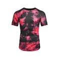 thumbnail image 3 of Liacowi Men's Casual Short Sleeve T-Shirt Tie-Dye Pattern Round Neck Tops, 3 of 5