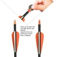 thumbnail image 2 of Carbon Arrow Practice 31 Inch Hunting Arrows Spine 400 with Removable Tips for Archery Compound & Recurve & Traditional Bow (12 Pcs), 2 of 6