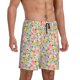 thumbnail image 2 of Balery Watercolor Wildflowers Pantalones cortos de pijama de punto de algodón para hombre con cinturilla y bolsillos-3X-Large, 2 of 6