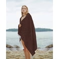 thumbnail image 2 of Solid Brown Beach Towels Oversized Super Absorbent, Vintage Minimalism Abstract Denim Pattern Lightweight Bath Towel Quick Dry Sets For Bathroom/Pool/Rv Camping/Beach Play/Gym Room/Picnic 31"x62", 2 of 8