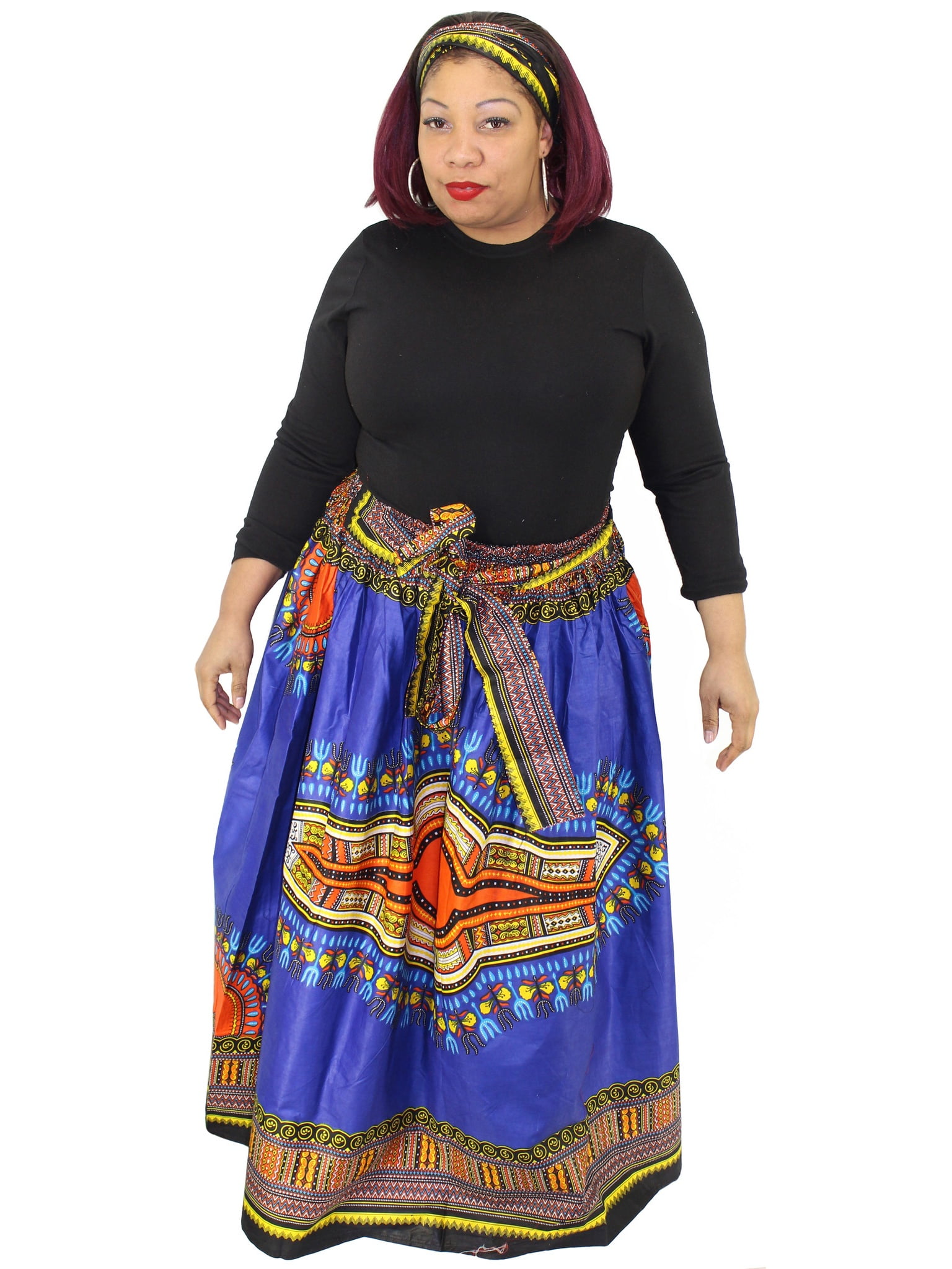 dashiki skirt and headwrap